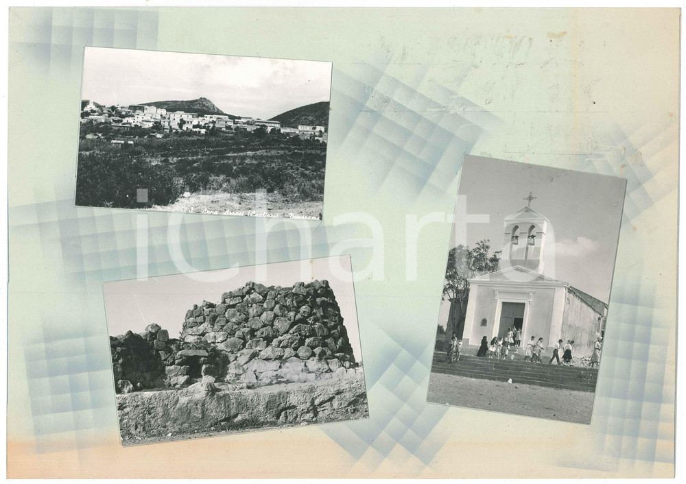 Stampa, bozzetto originale 1965 ca SARDEGNA SANT ANNA ARRESI Vedutine  Bozzetto cartolina 1