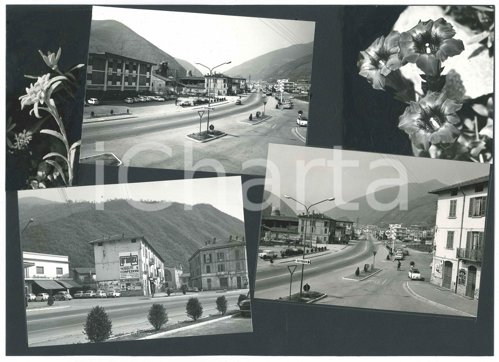 Stampa, bozzetto originale 1960 ca VALTROMPIA  SAREZZO BS Vedutine  Bozzetto per cartolina 32x23 cm 1