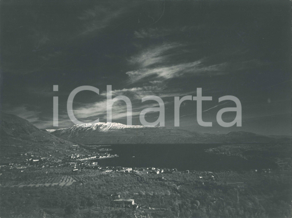 Fotografia d epoca originale 1960 ca LAGO DI GARDA  Panorama Foto artistica Alberto SORLINI 40x30 cm 1