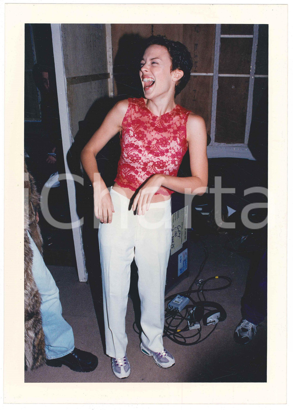 Fotografia d epoca originale 1996 LONDON FASHION WEEK Kylie MINOGUE at Owen GASTOR fashion show  Photo 1 1