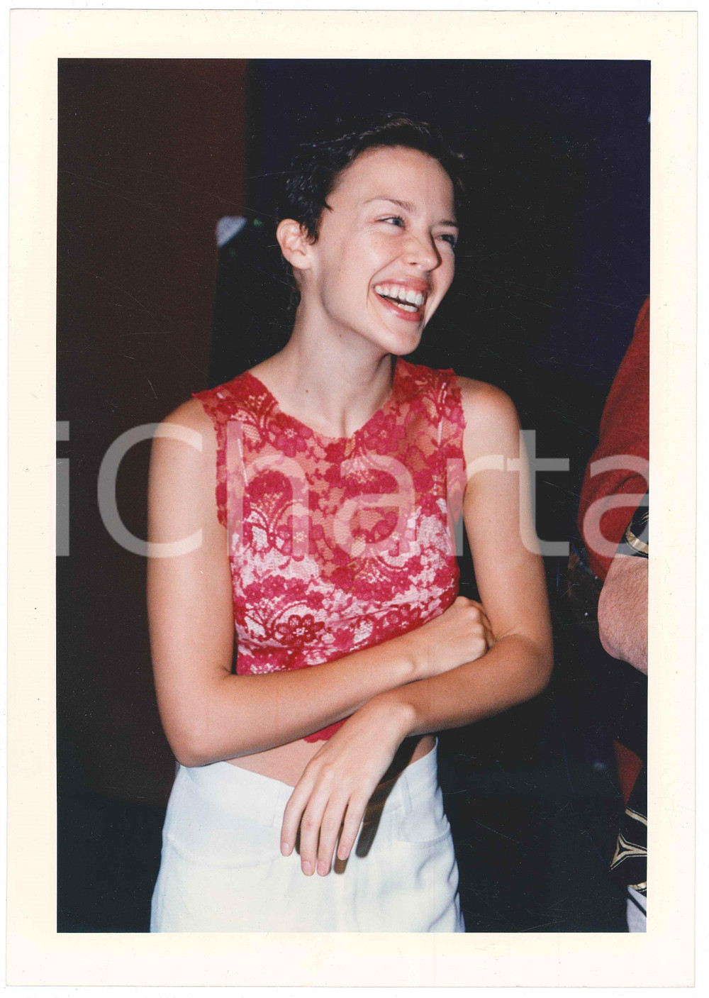 Fotografia d epoca originale 1996 LONDON FASHION WEEK Kylie MINOGUE at Owen GASTOR fashion show  Photo 2 1