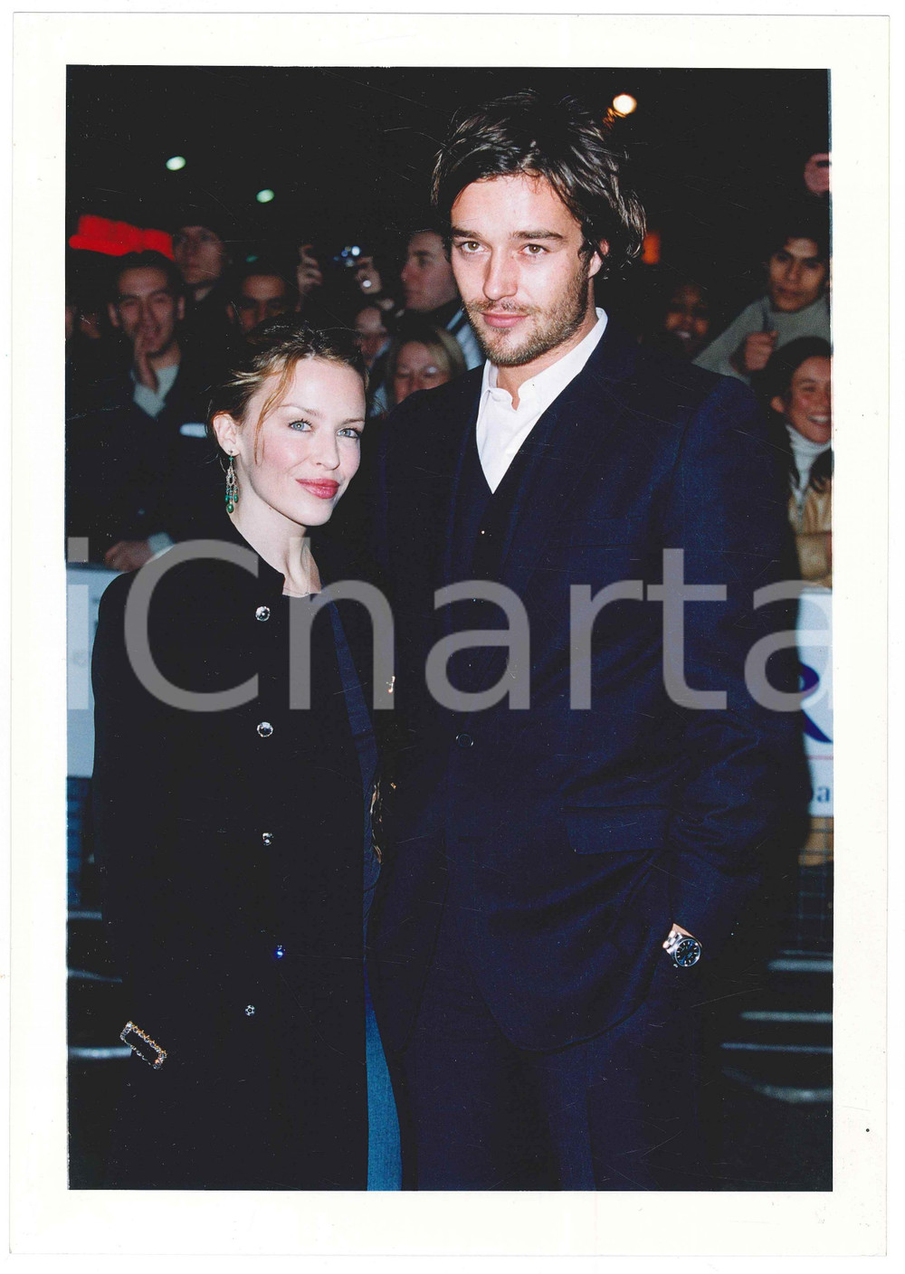 Fotografia d epoca originale 2001 LONDON FILM FESTIVAL Kylie MINOGUE James GOODING at closing gala of KPAX 1