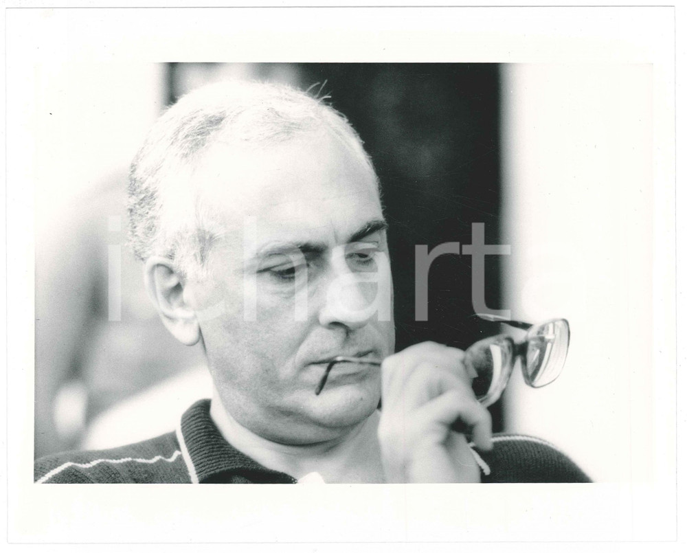 Fotografia d epoca originale 1985 ca ITALIA  COSTUME Franco CANGINI Ritratto del giornalista  Foto 3 1