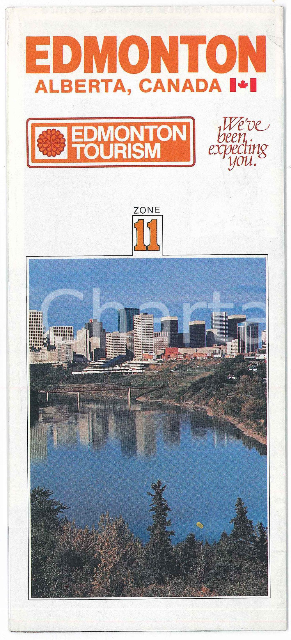 Materiale pubblicitario d’epoca 1980 ca TOURISM EDMONTON CANADA  Illustrated brochure 1