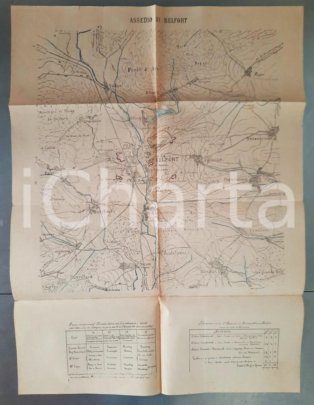 1893 SCUOLA DI GUERRA Guerra franco-prussiana - Assedio di BELFORT 1870
