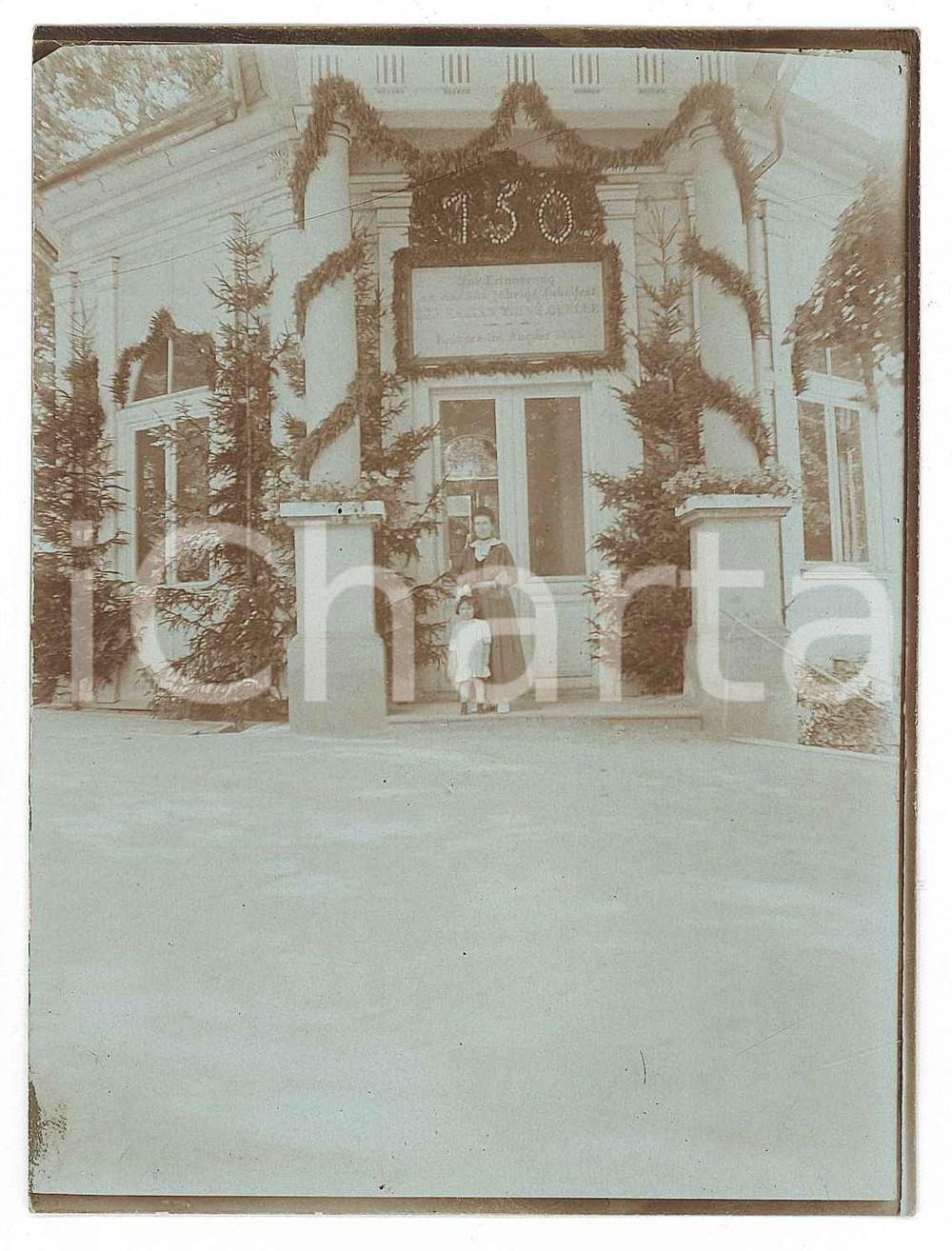 Fotografia d epoca originale 1919 DUSZNIKIZDROJ / BAD REINERZ PL Kalte Quelle Foto ANIMATA 9x12 cm 2 1