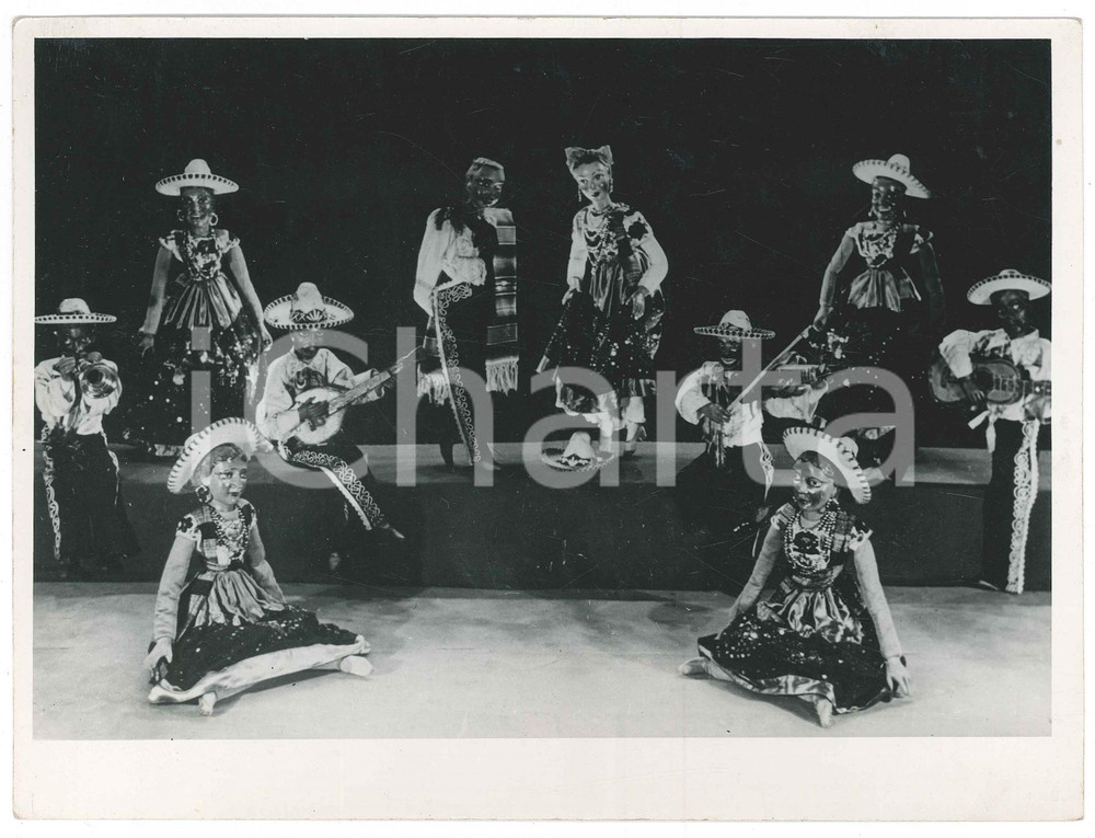 Fotografia d epoca originale 1955 PAVIA Teatro FRASCHINI  Spettacolo marionette I PICCOLI di PODRECCA Foto 1