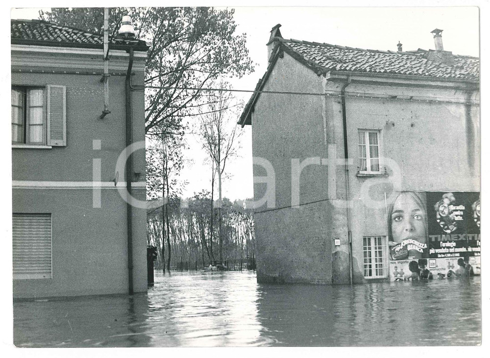 1968 ALLUVIONE PAVIA - Strade allagate - Fotografia 18x13 cm (3)