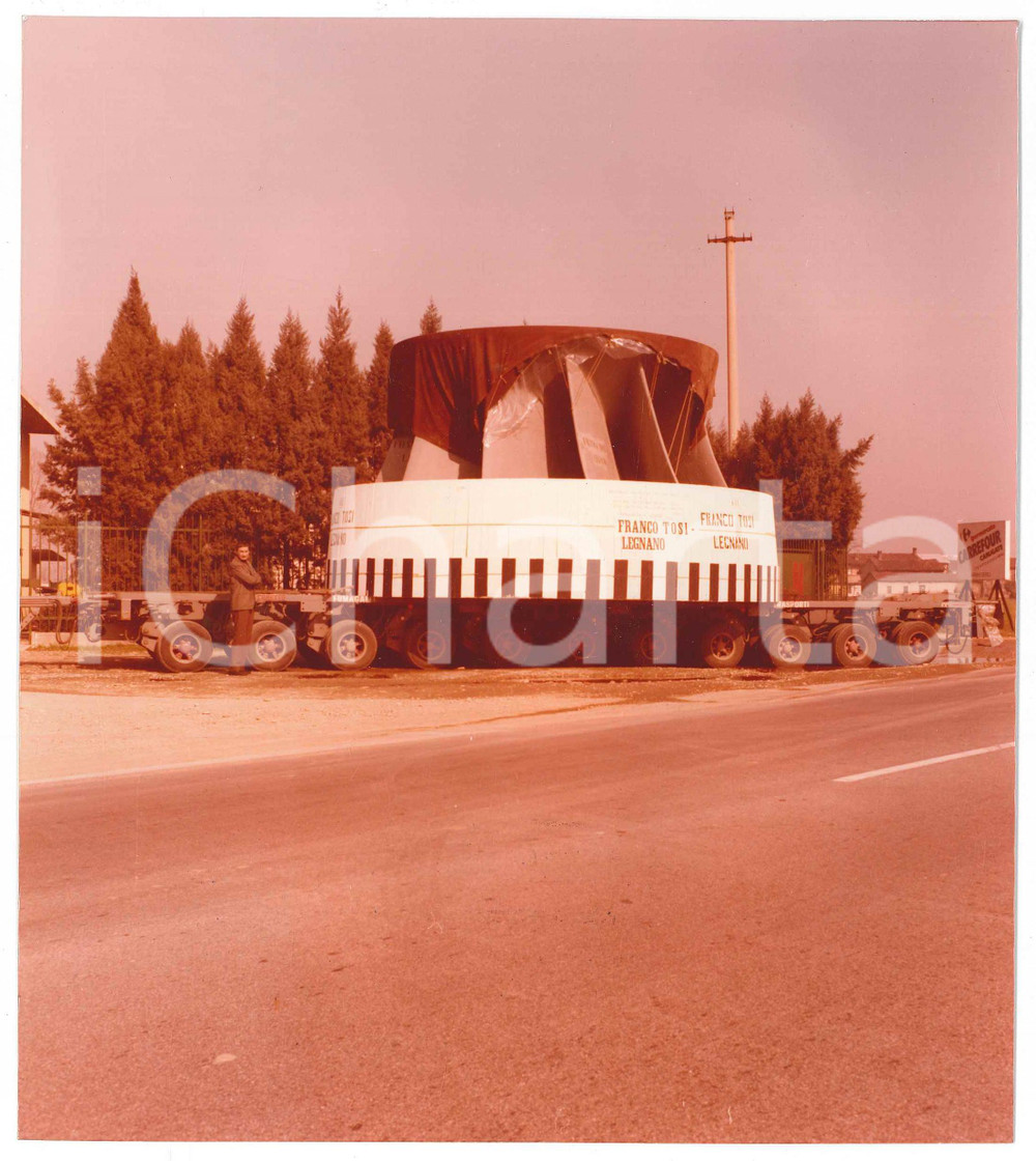 Fotografia d epoca originale 1975 LEGNANO Ditta Franco TOSI Meccanica  Trasporto turbina Foto 2 1