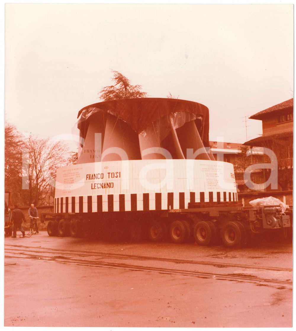 Fotografia d epoca originale 1975 LEGNANO Ditta Franco TOSI Meccanica  Trasporto turbina Foto 3 1