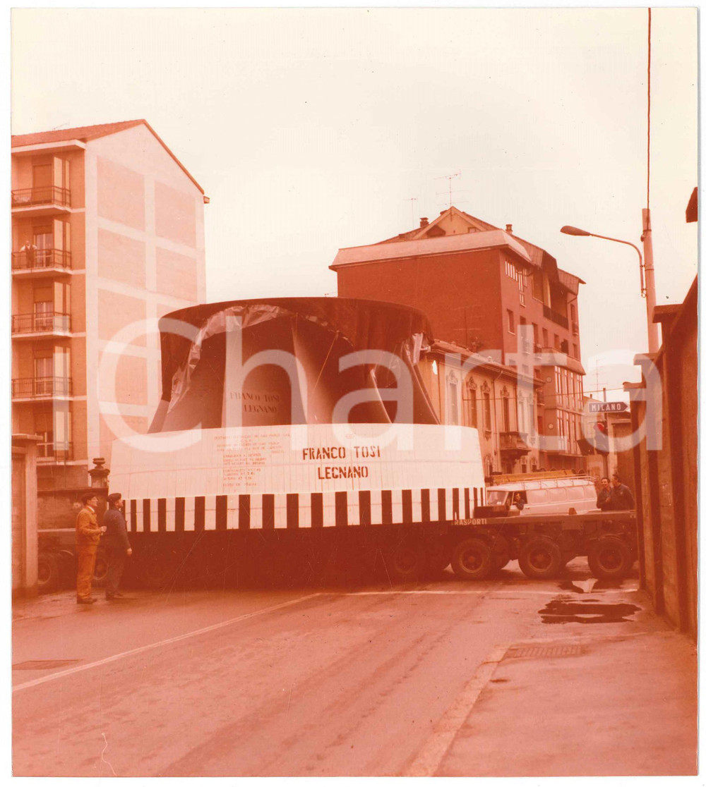Fotografia d epoca originale 1975 LEGNANO Ditta Franco TOSI Meccanica  Trasporto turbina Foto 4 1