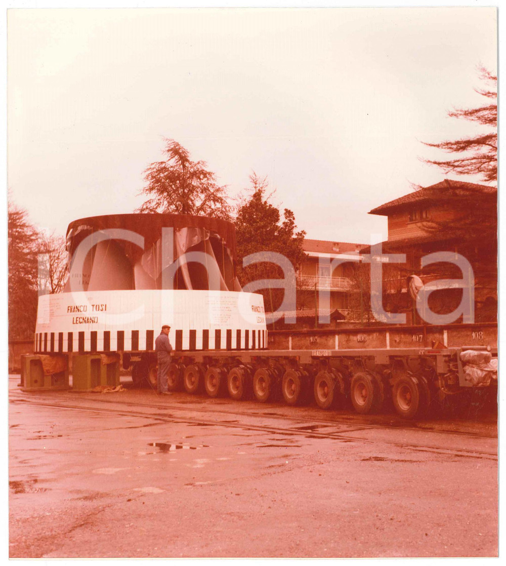 Fotografia d epoca originale 1975 LEGNANO Ditta Franco TOSI Meccanica  Trasporto turbina Foto 6 1