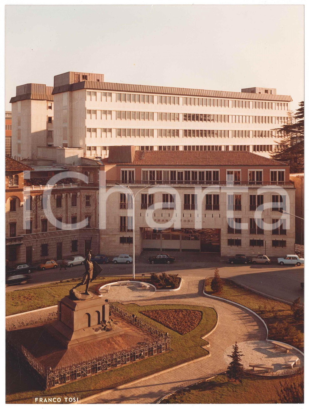 Fotografia d epoca originale 1975 LEGNANO Ditta Franco TOSI Meccanica  Veduta della sede Foto 18x24 cm 1
