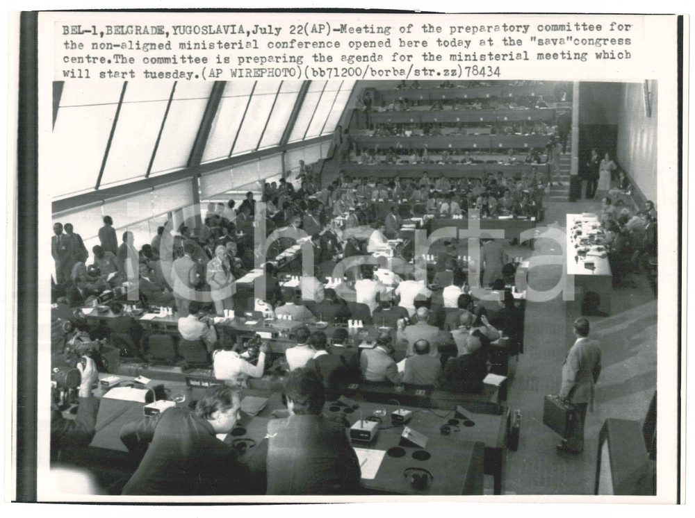 1978 BELGRADE YUGOSLAVIA Meeting committee for ministerial conference *Telefoto