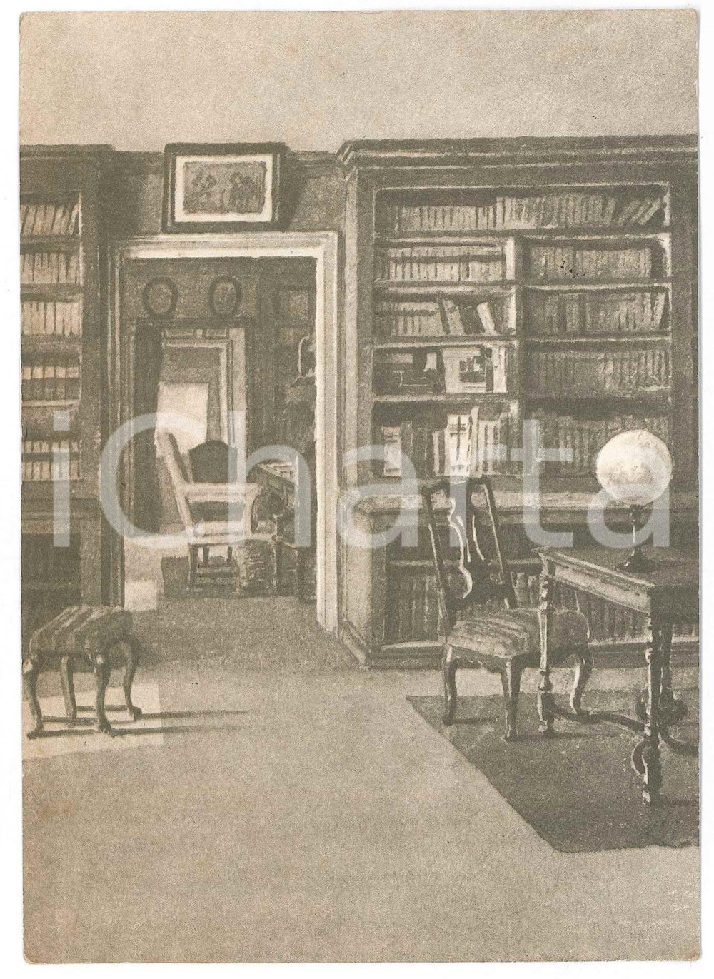 Autografo originale 1967 PADOVA Cartolina Novello PAPAFAVA  Biblioteca  Autografo 1