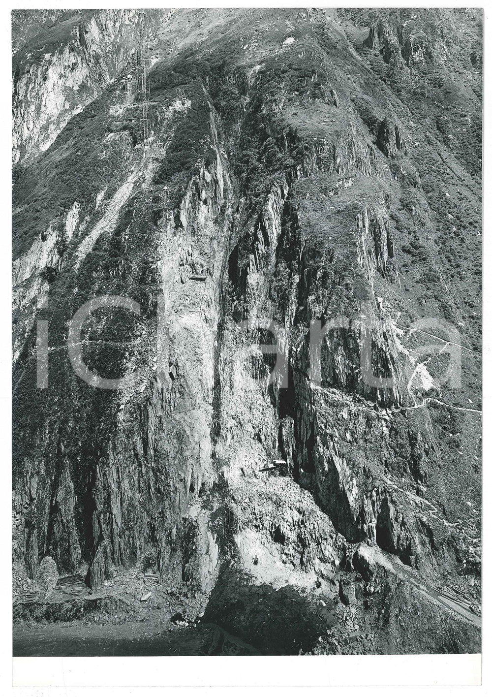 Fotografia d epoca originale 1963 LAI DA CURNERA SVIZZERA Veduta panoramica Foto CHIOLINI 1