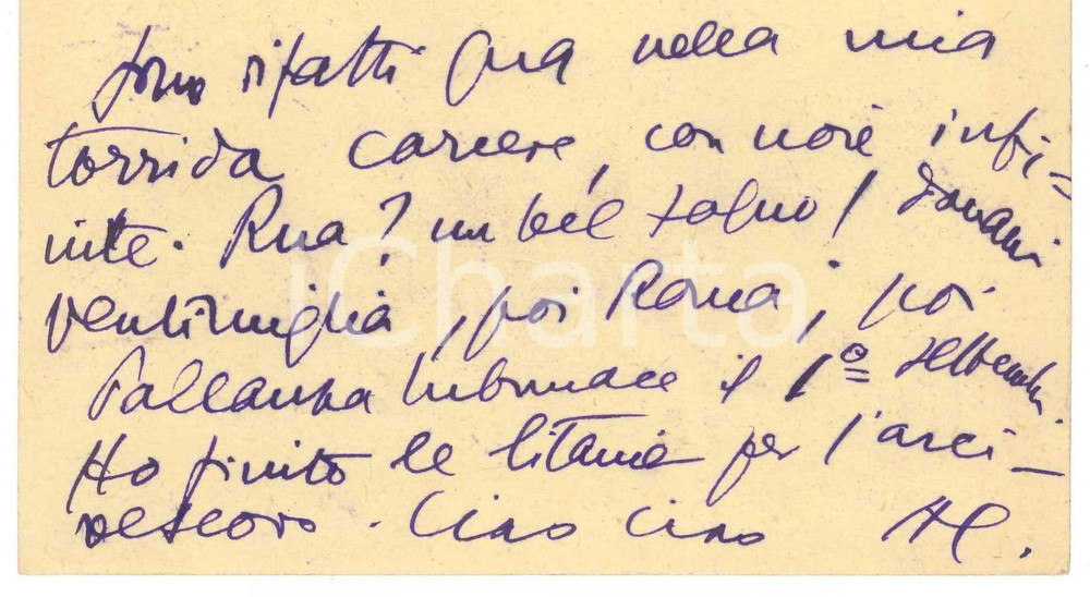 Autografo originale 1948 MILANO Cartolina Aurelio CANDIAN  Viaggi di lavoro  Autografo 1