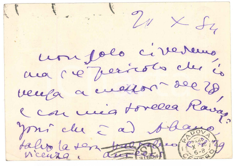 1954 MILANO Cartolina Aurelio CANDIAN in visita - Autografo