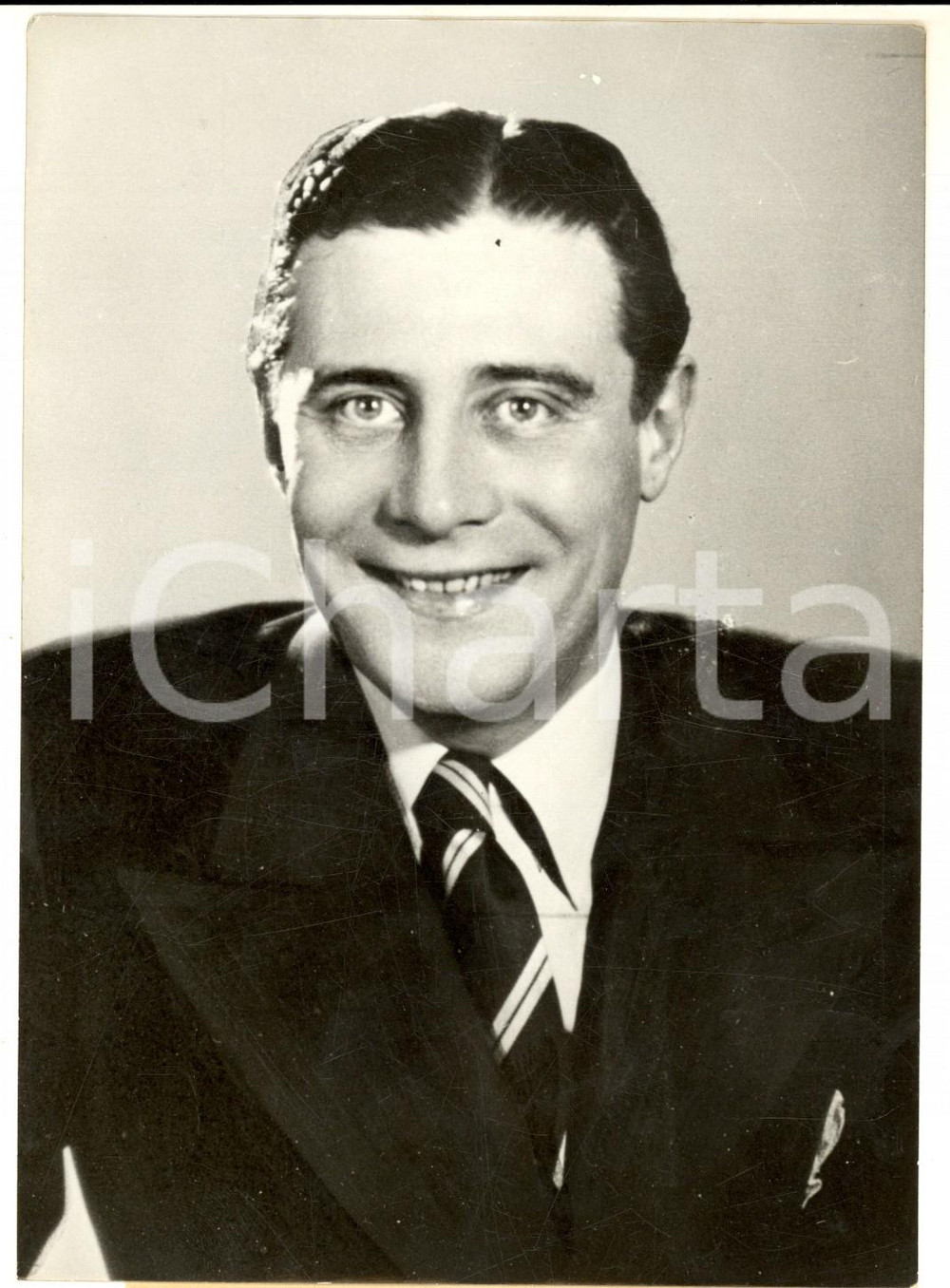 Fotografia d epoca originale 1959 PARIS Un des derniers portraits du comédien Henri GARAT Photo 13x18 cm 1