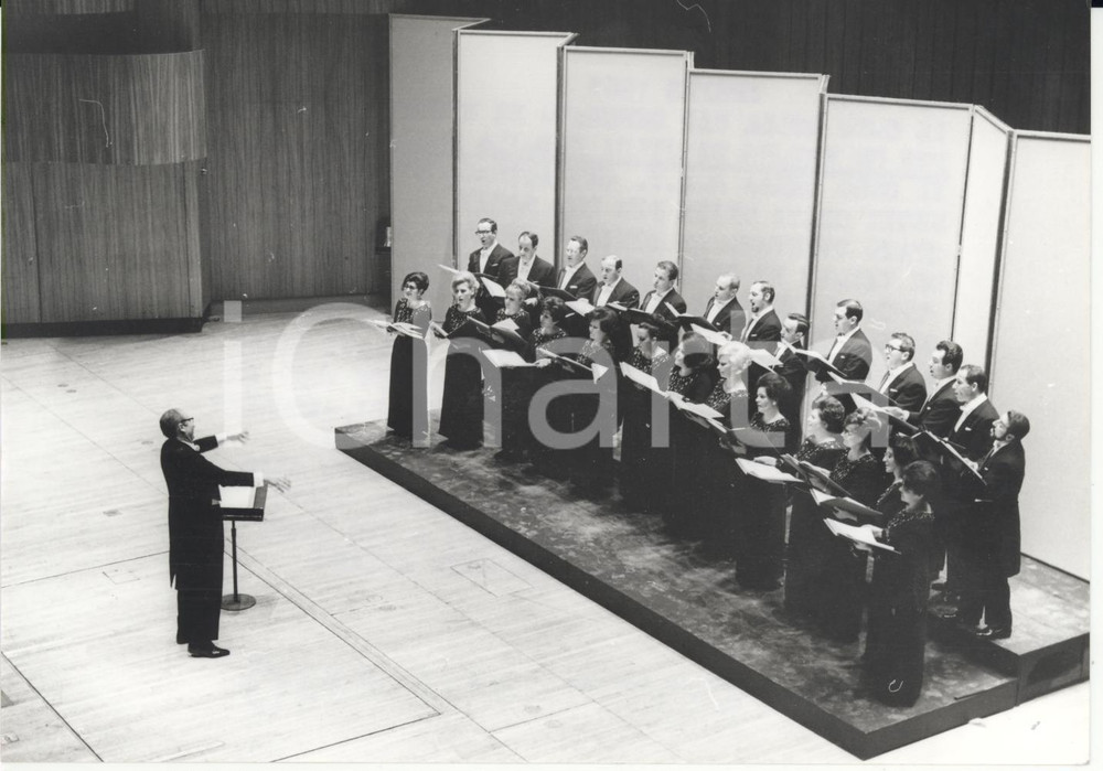Fotografia d epoca originale 1967 NEW YORK Lincoln Center  Orchestra Sinfonica Nazionale della Rai Foto 1