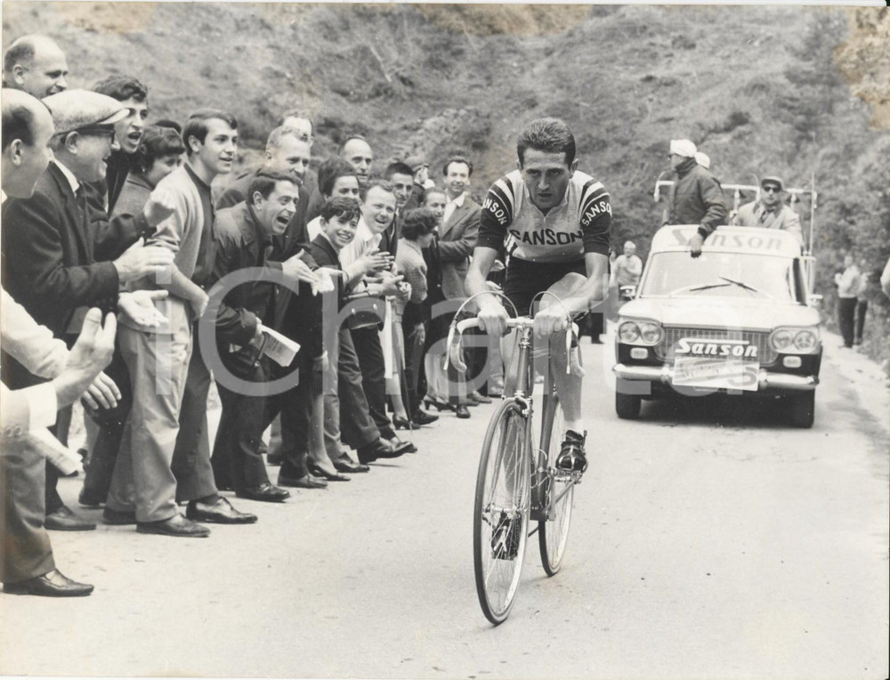 Fotografia d epoca originale 1966 MONESI 49Â° GIRO D ITALIA Italo ZILIOLI  corre per SANSON Foto 24x18 cm 1