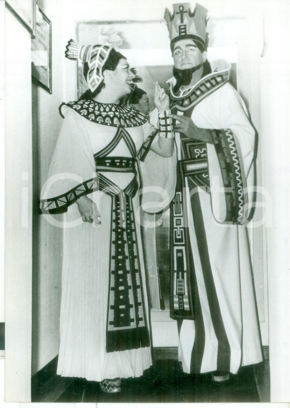 1966 TEATRO DELL'OPERA DI ROMA - AIDA Ritratto di Ivo VINCO e Fiorenza COSSOTTO