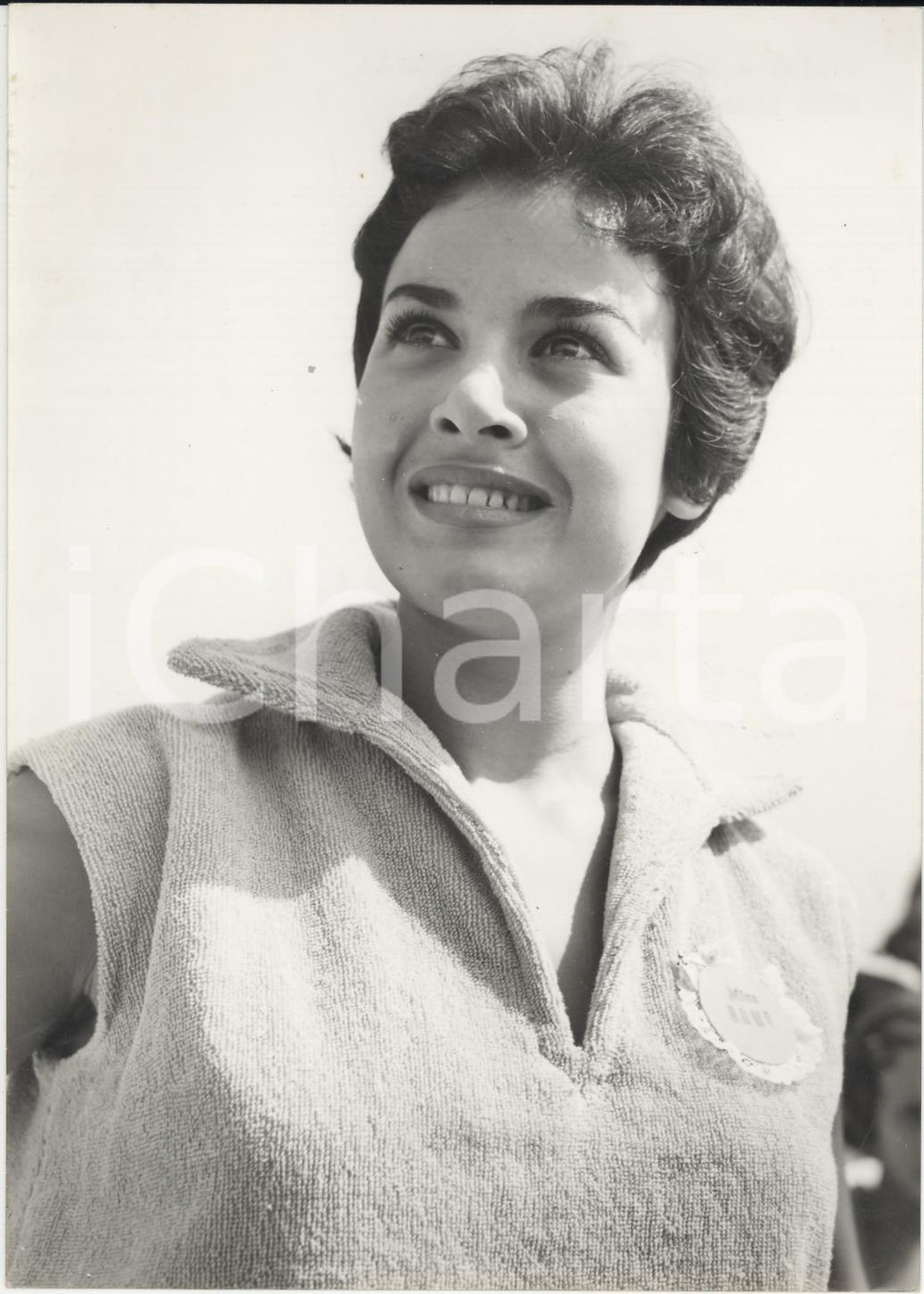 Fotografia d epoca originale 1955 RIMINI MISS ROMA Maria GIOVANNINI candidata alle elezioni di MISS ITALIA 1