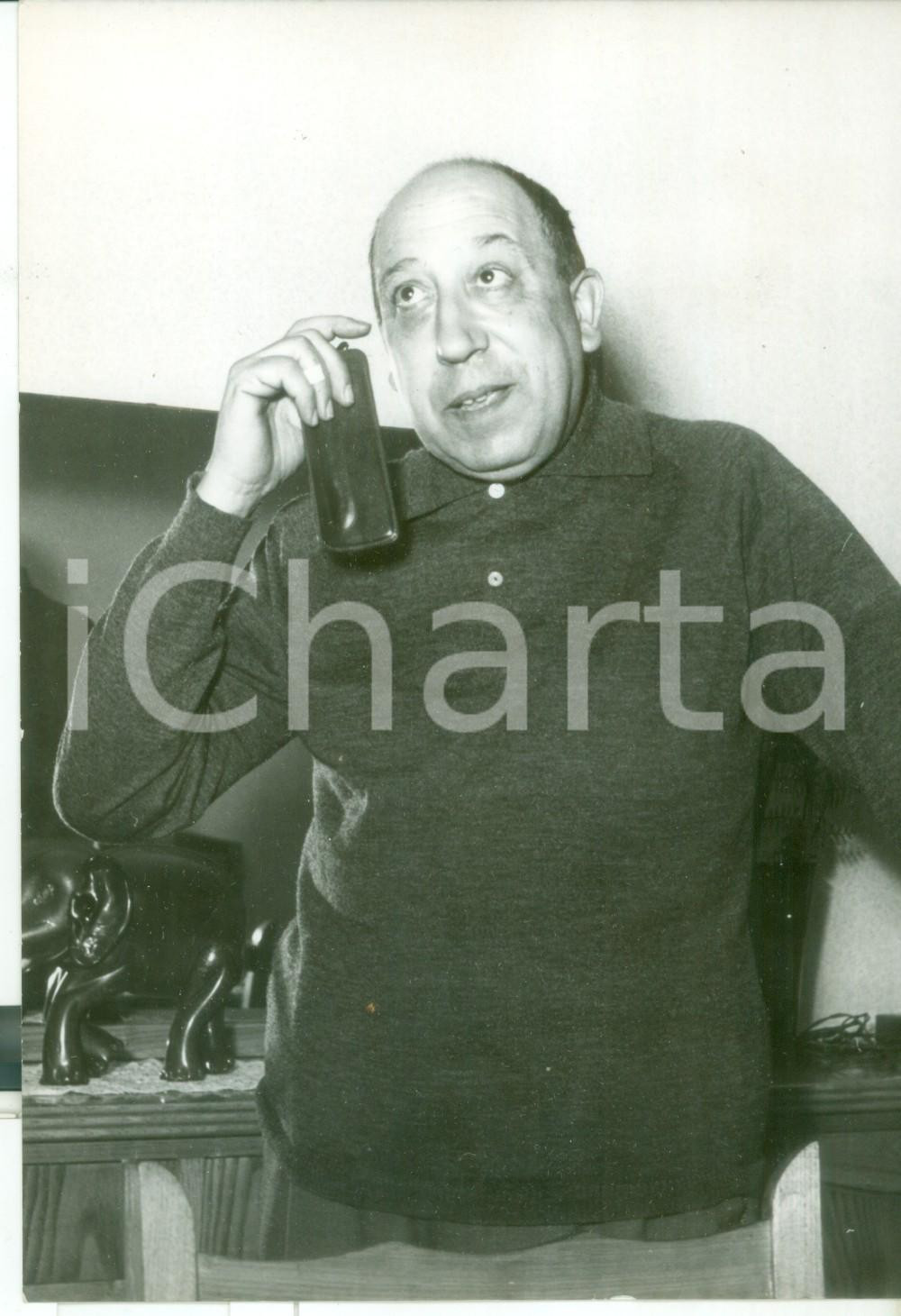 Fotografia d epoca originale 1959 ROMA Caso FENAROLI  Il testimone Rodolfo GORI nella sua casa  Foto 13x18 1