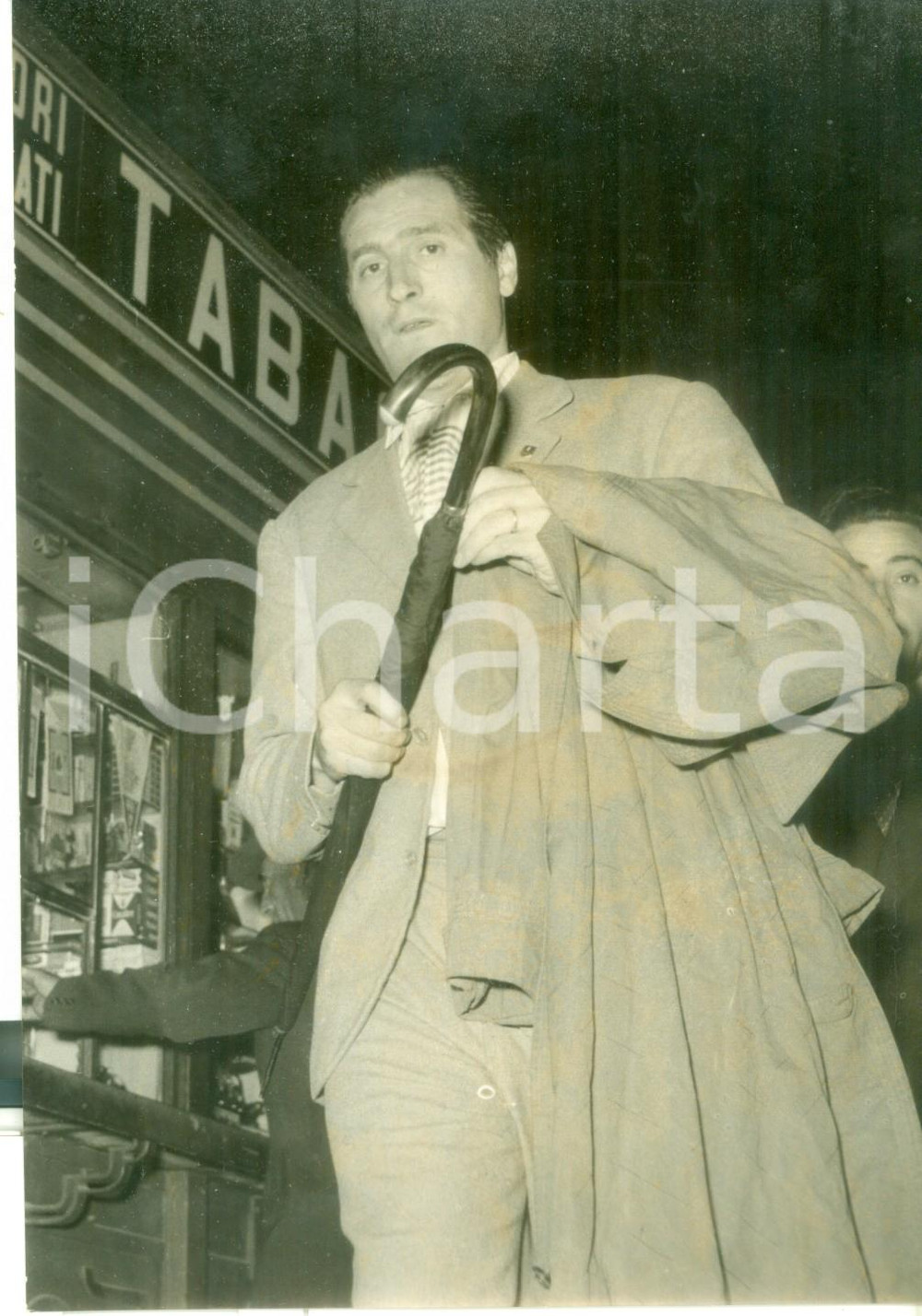 Fotografia d epoca originale 1956 MILANO Il calciatore Ettore PURICELLI di ritorno dal Sud America Foto 1