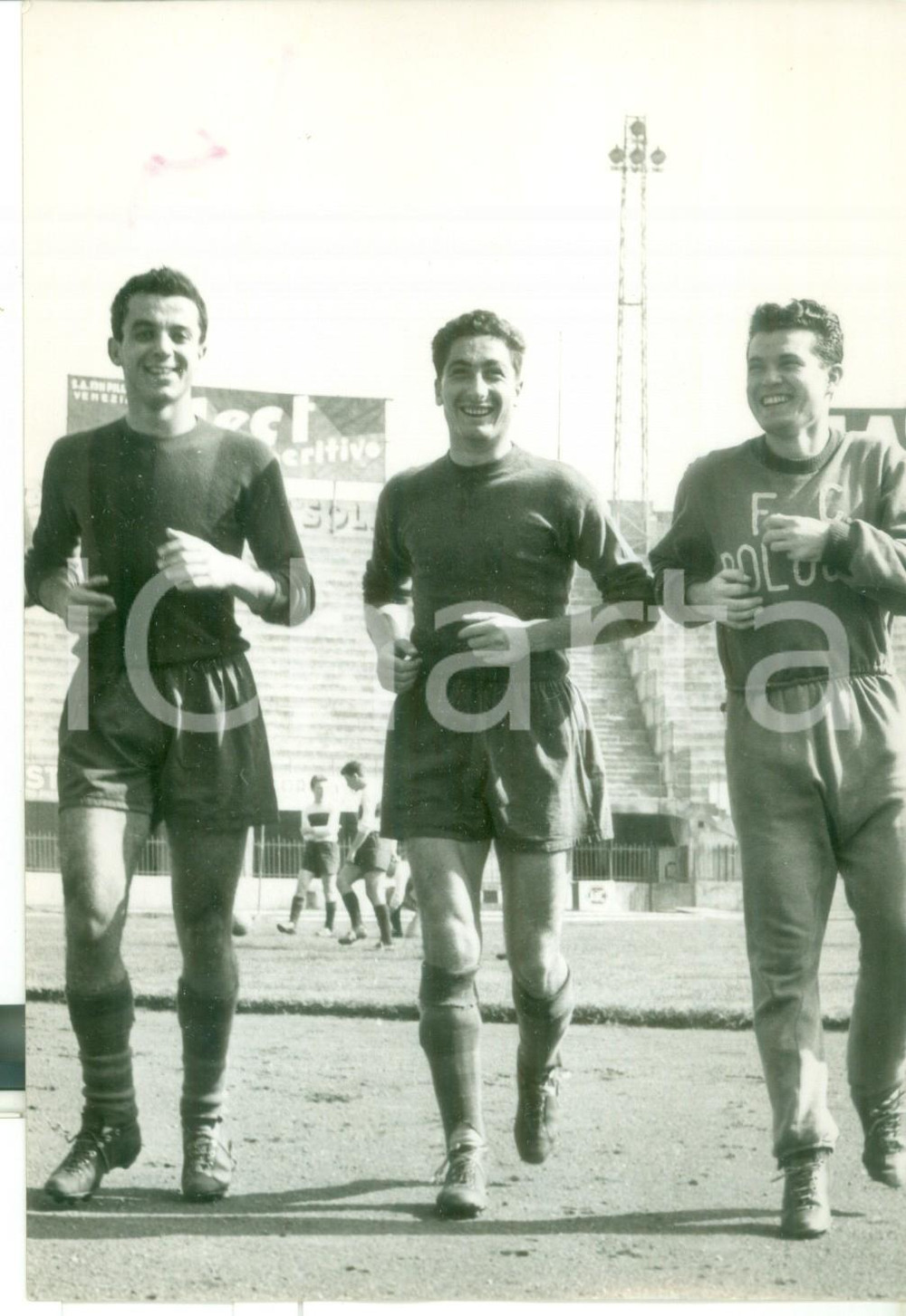 Fotografia d epoca originale 1950 ca ITALIA CALCIO Gino PIVATELLI  Ugo POZZAN  Cesarino CERVELLATI Foto 1