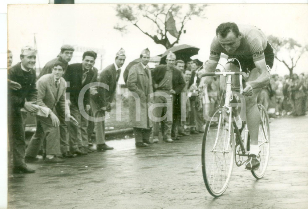1958 CICLISMO 41° GIRO D'ITALIA Ercole BALDINI nella 12^ tappa a cronometro
