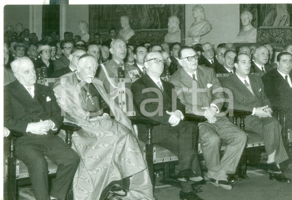 Fotografia d epoca originale 1957 ROMA  Convegno Ente Protezione Morale del Fanciullo  Giovanni GRONCHI 1