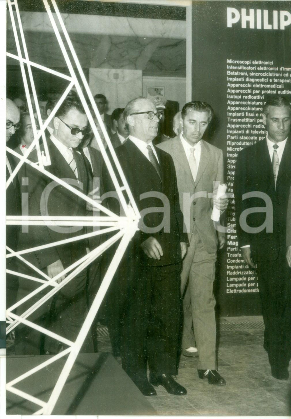 1957 ROMA EUR Stand PHILIPS - Rassegna Elettronica e Nucleare - Giovanni GRONCHI