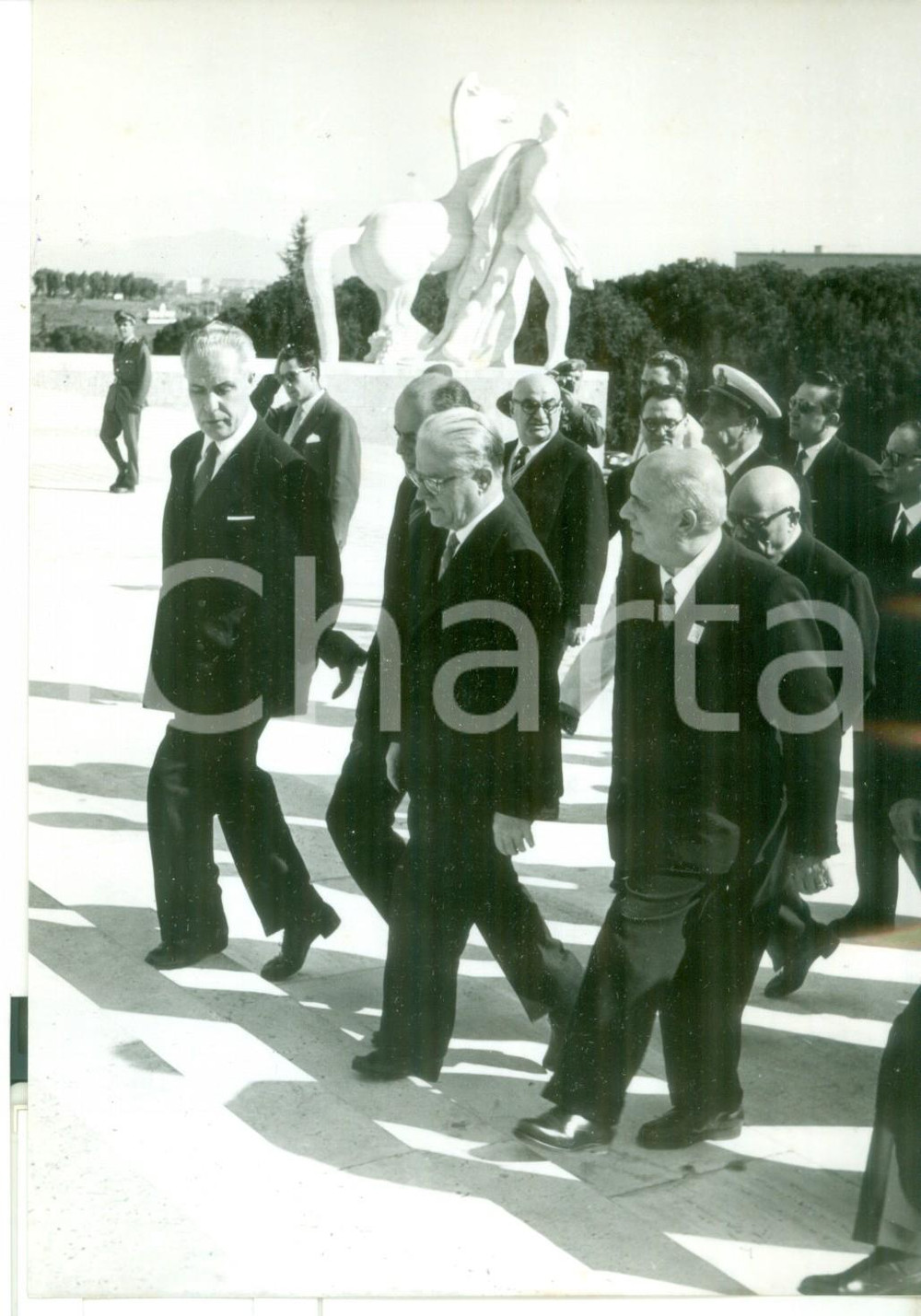 Fotografia d epoca originale 1958 ROMA EUR  27° Convegno Cavalieri del Lavoro  Presidente Giovanni GRONCHI 1