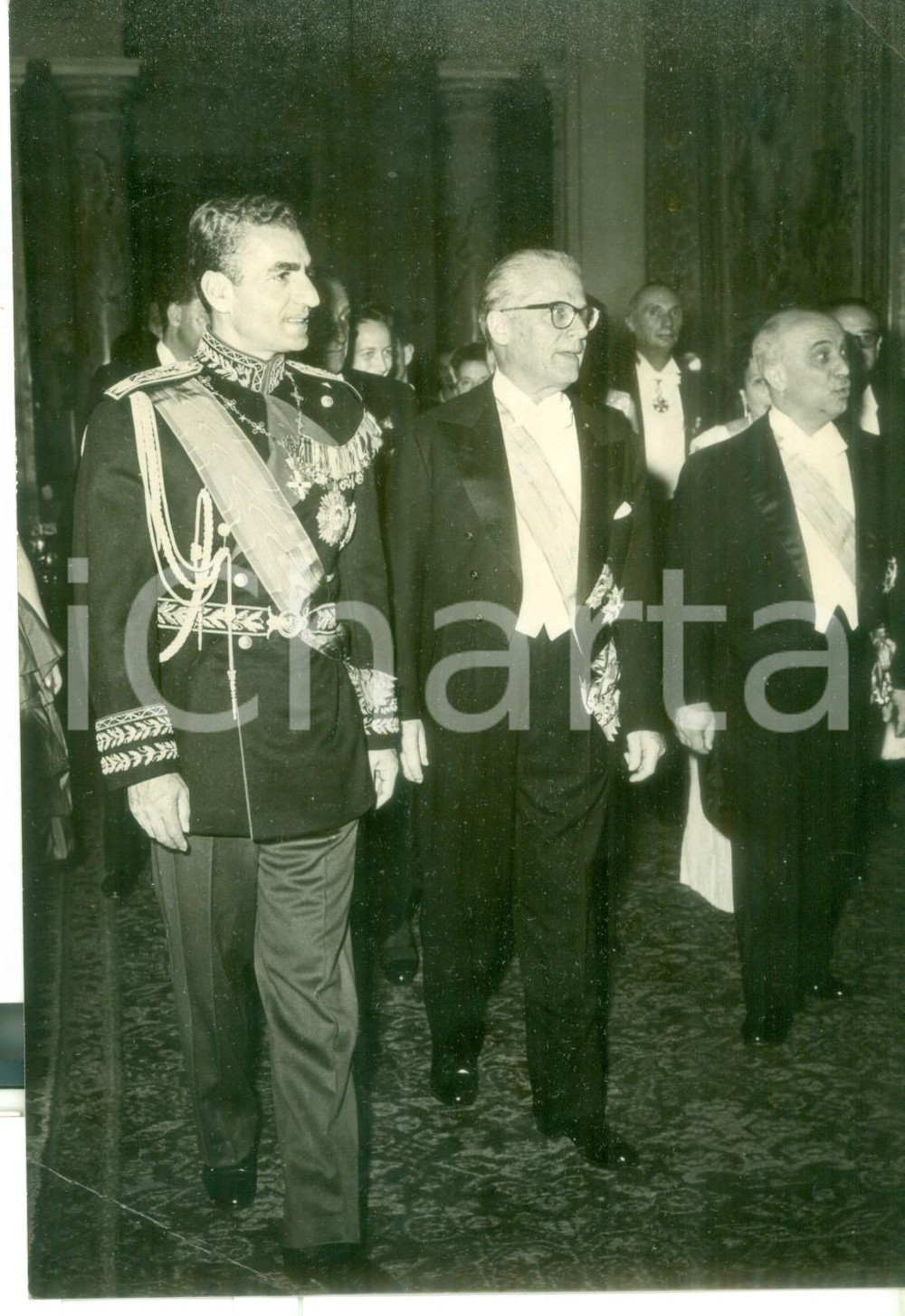 1958 ROMA - Giovanni GRONCHI riceve Scià di Persia Mohammad Reza PAHLAVI - Foto 