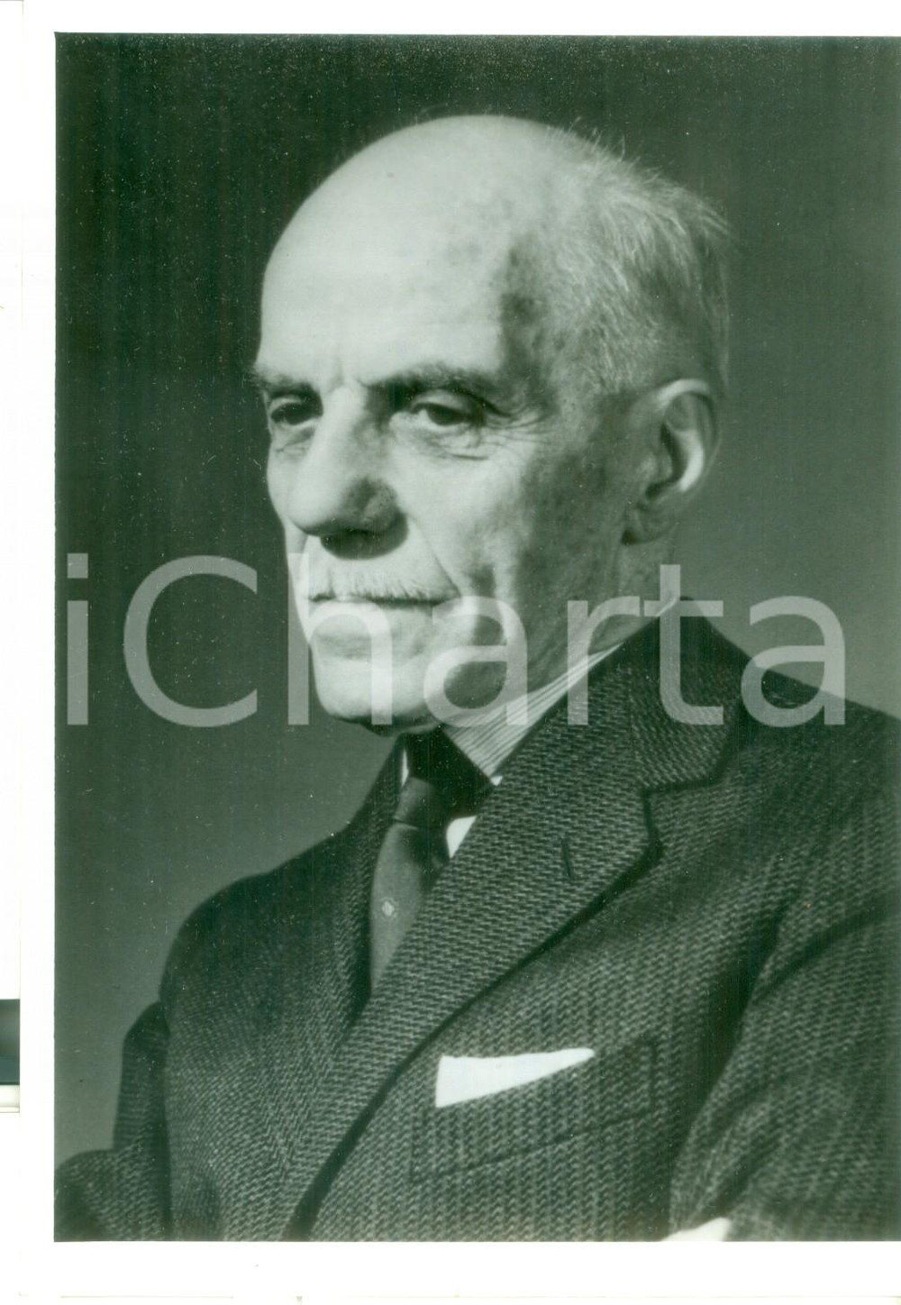 Fotografia d epoca originale 1959 TORINO Ritratto del progettista CARLO BISCARETTI DI RUFFIA Foto 13x18 cm 1