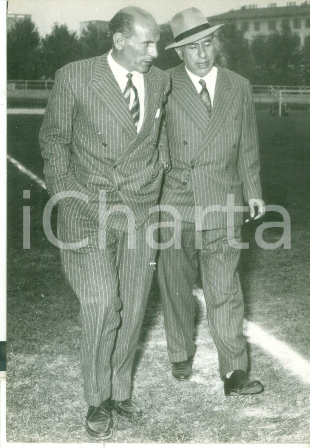 Fotografia d epoca originale 1950 ca MILANO Calcio  Gli allenatori Fulvio BERNARDINI e Luciano MARMO Foto 1