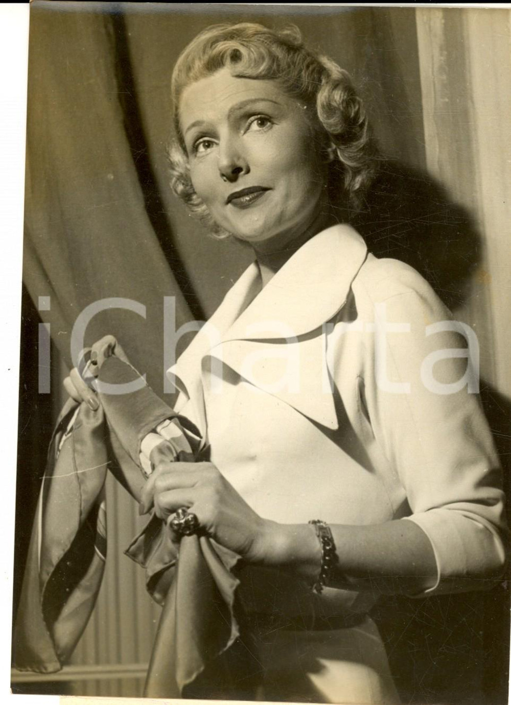1956 PARIS Simone RENANT élue parmi les dix parisiennes les plus élegantes PHOTO