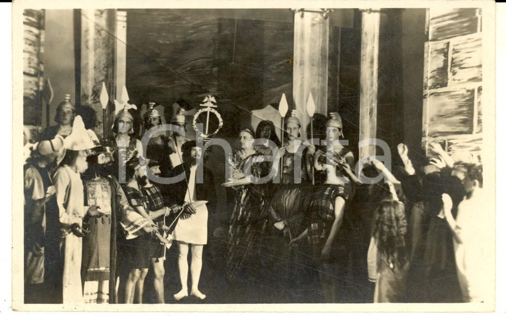Fotografia d epoca originale 1931 UTTING AM AMMERSEE D Passionsspiel  Sacra rappresentazione  Foto RARA 1