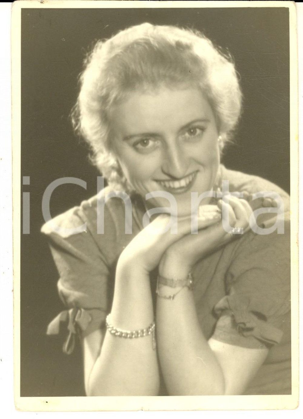 1930 ca GERMANIA Ritratto Agnes PACHUR attrice operetta - Foto cartolina VINTAGE