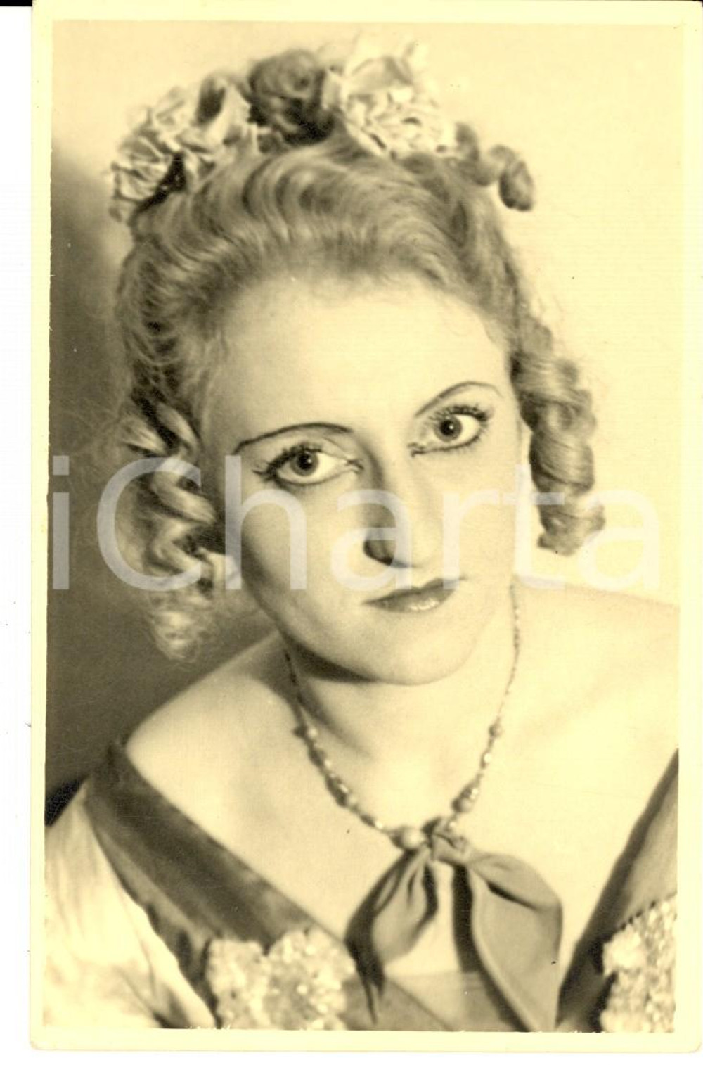 Fotografia d epoca originale 1930 ca GERMANIA Agnes PACHUR attrice di operetta  Foto cartolina VINTAGE 1