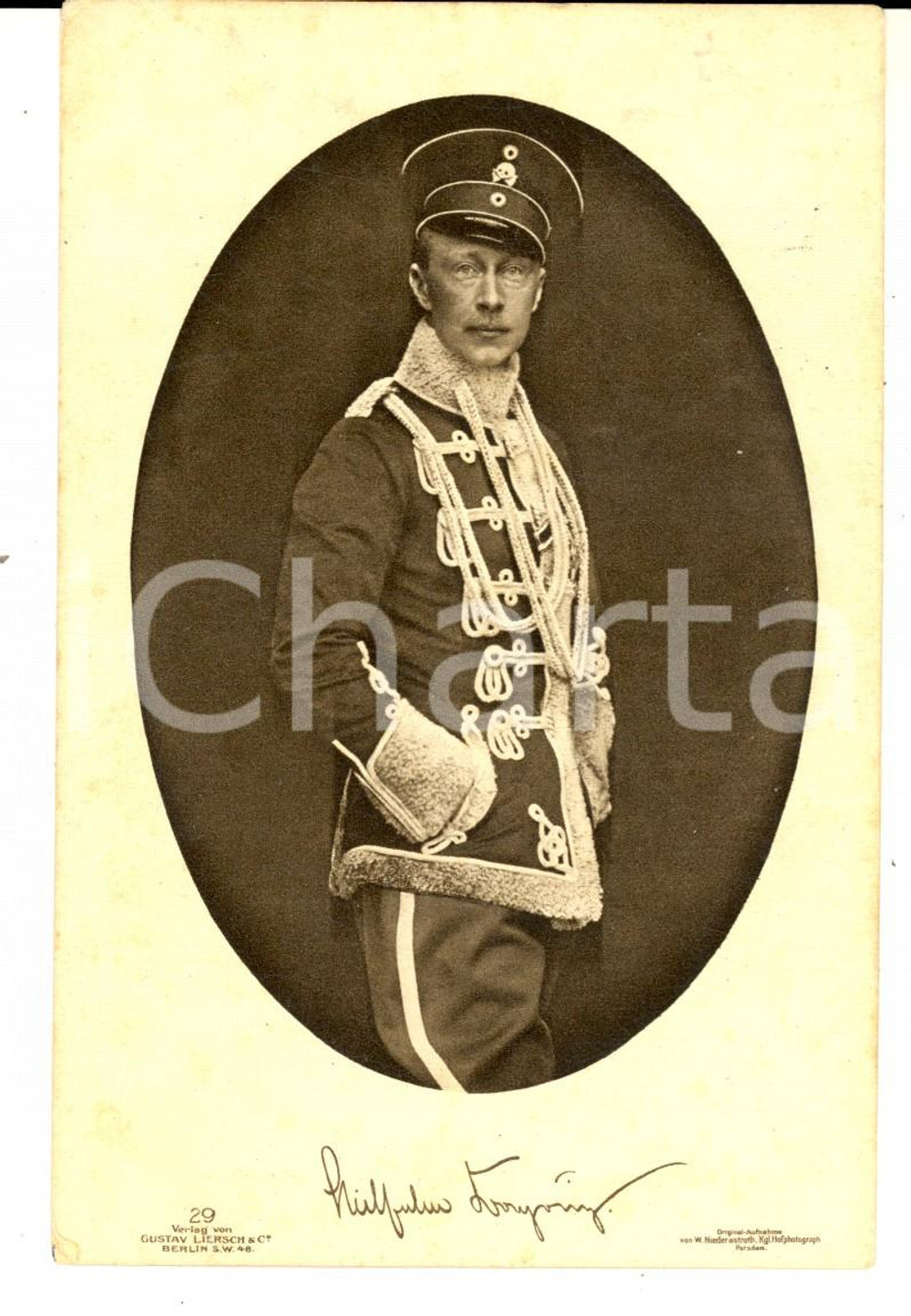 1916 GERMANY Kronprinz Wilhelm von Preußen - VINTAGE Postcard - Portrait