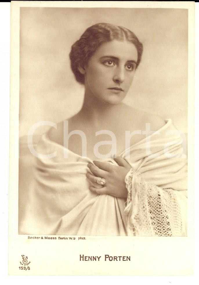 Cartolina originale da collezione 1918 CINEMA GERMANY Ritratto dell attrice Henny PORTEN  Cartolina VINTAGE 1
