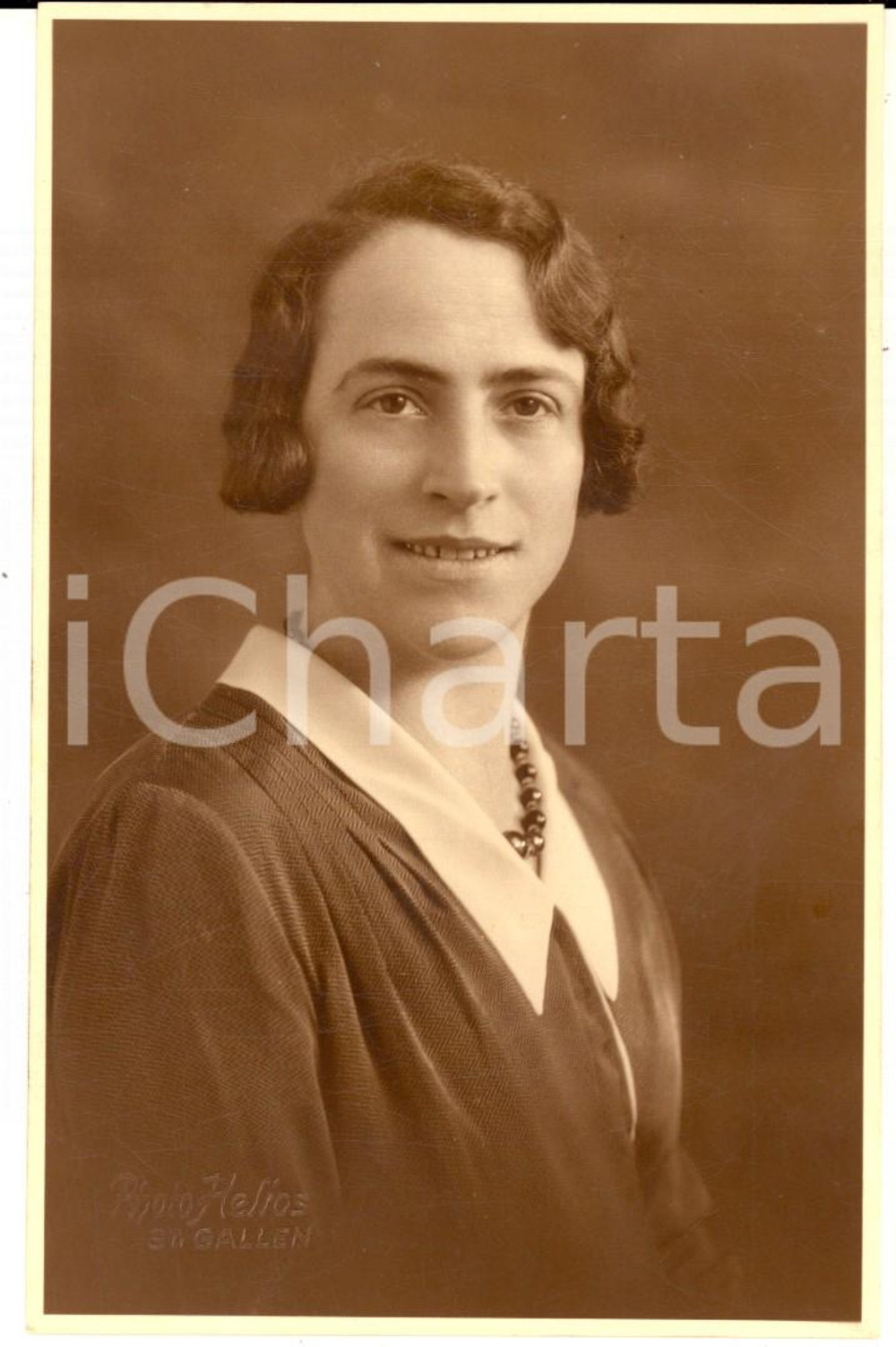 1932 ST. GALLEN Ritratto di Enre Emy - Foto cartolina con dedica - HELIOS