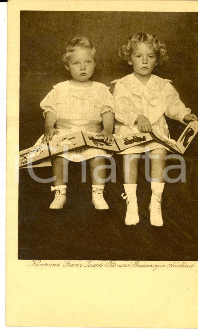 Cartolina originale da collezione 1910 ca GERMANY Kronprinz Franz Joseph Otto und Erzherzogin Adelheid  Postcard 1