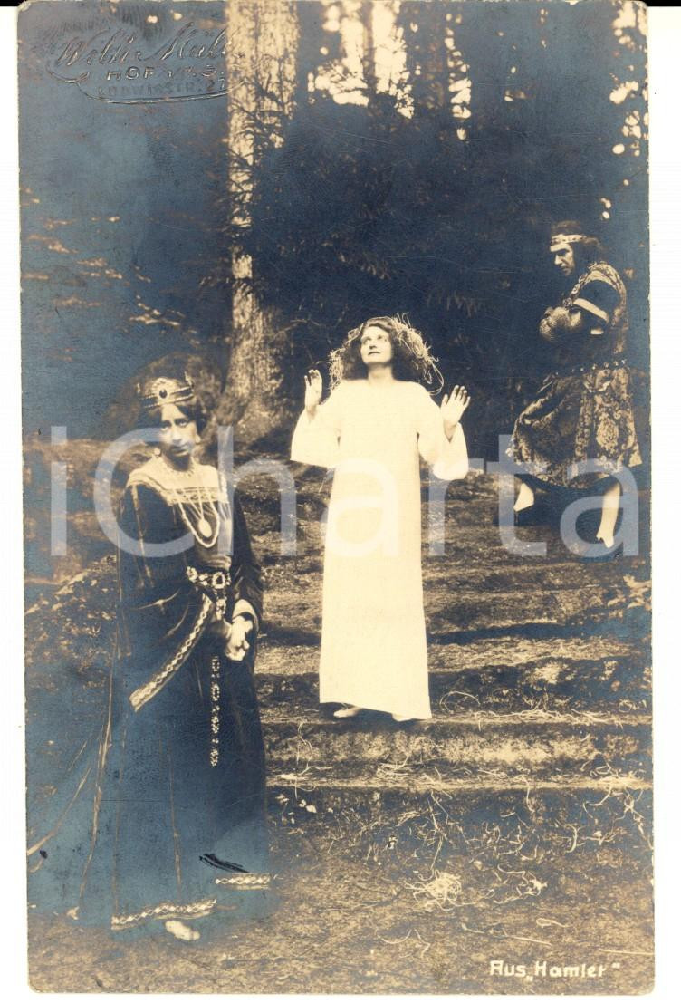 Fotografia d epoca originale 1927 HOF AN DER STEINACH D TEATRO  Scena dall  Amleto  Foto MULLER 1