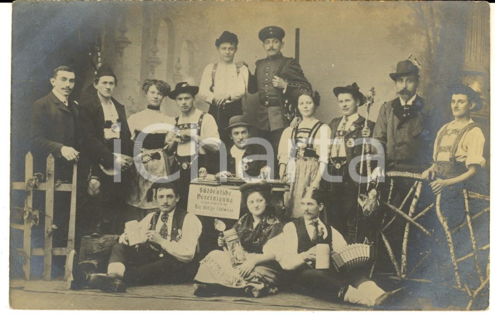 Fotografia d epoca originale 1915 ca SOLINGEN SÃ¼ddeutsche Vereinigung  Die blutige Edelweiss  Photo 1