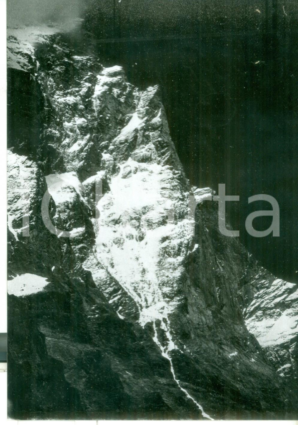 Fotografia d epoca originale 1976 BREUILCERVINIA AO Veduta del monte CERVINO Fotografia vintage 13x18 cm 1