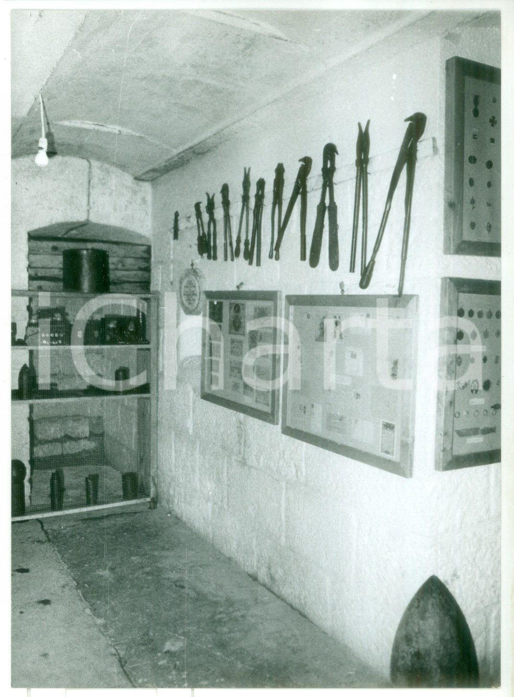 Fotografia d epoca originale 1982 FORTE BELVEDERE GSCHWENT TN Museo della Grande Guerra Foto vintage 13x18 1