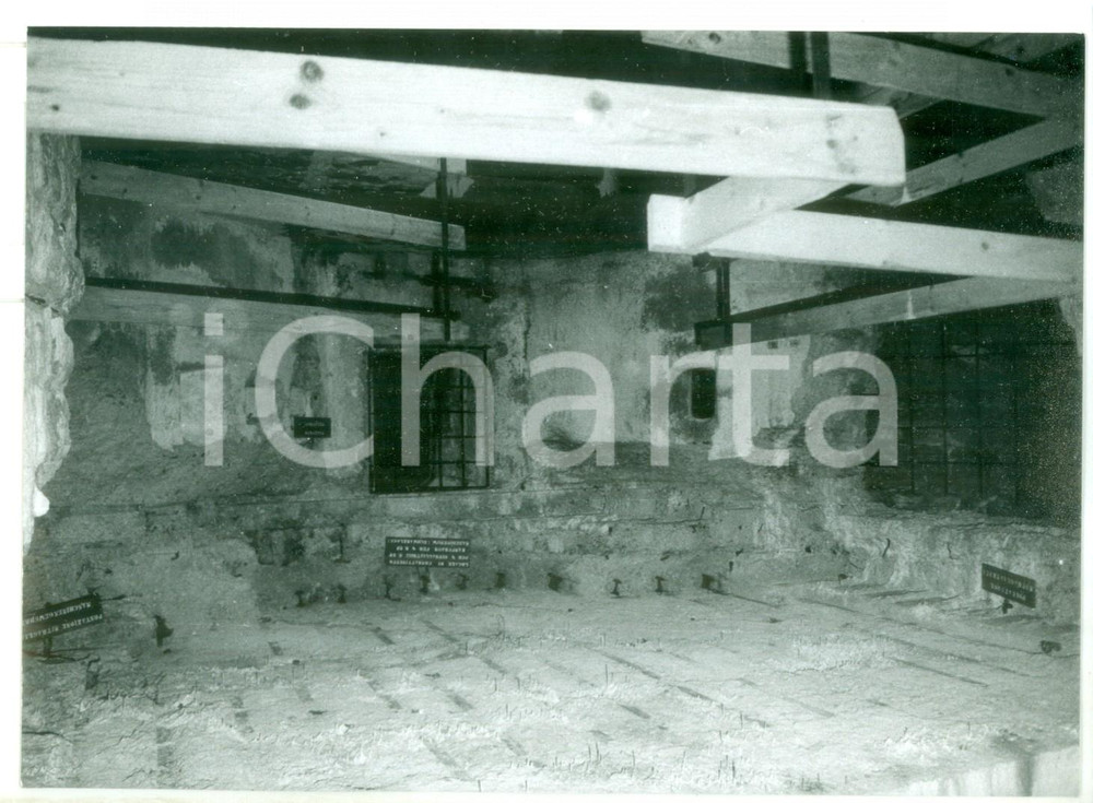 Fotografia d epoca originale 1982 FORTE BELVEDERE GSCHWENT TN Postazione per le mitragliatrici Foto 18x13 1